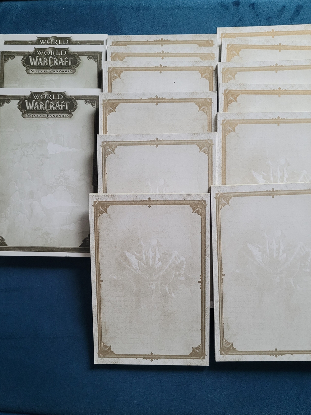 Rare WoW Mists of Pandaria Official Notepad Set (15 Pads)